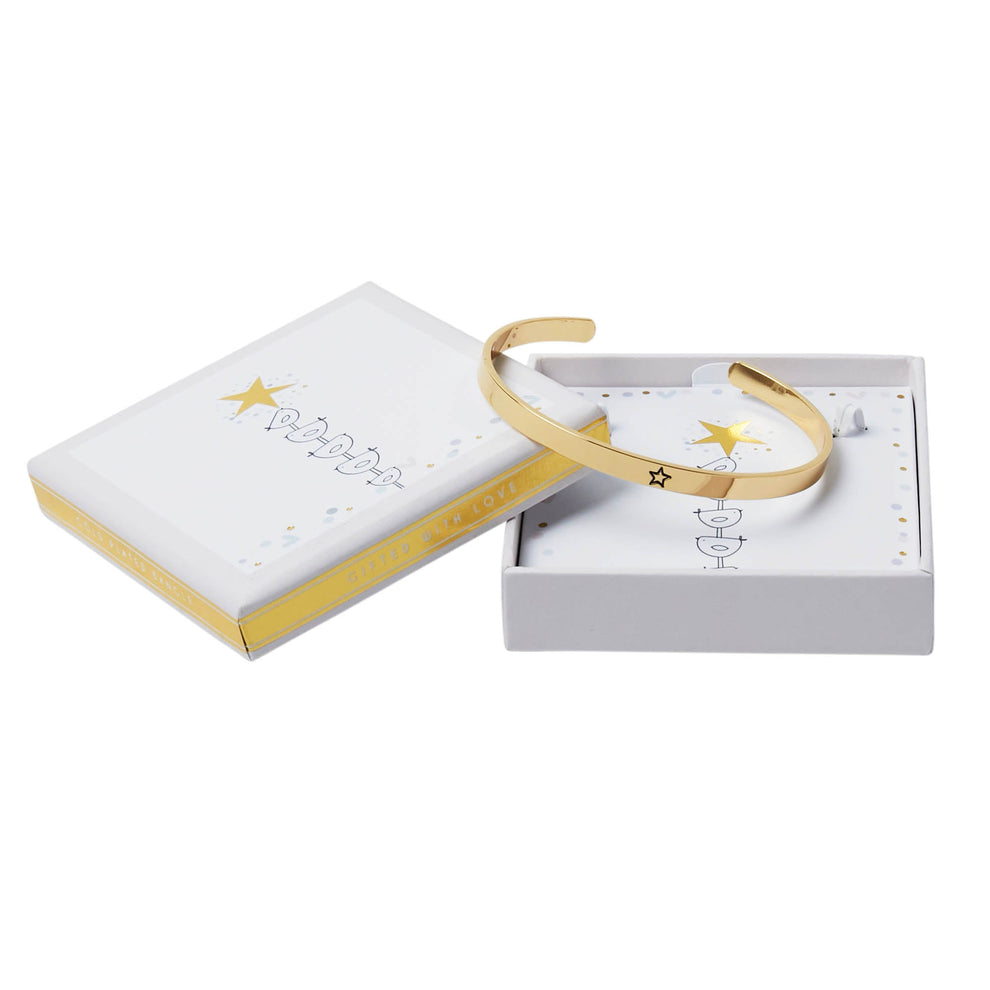 Belly Button Designs Gift Boxed Bangle-White finn