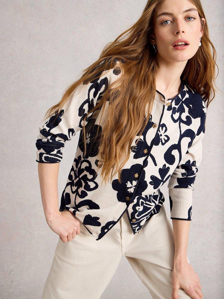 White Stuff Lulu Print Cardigan