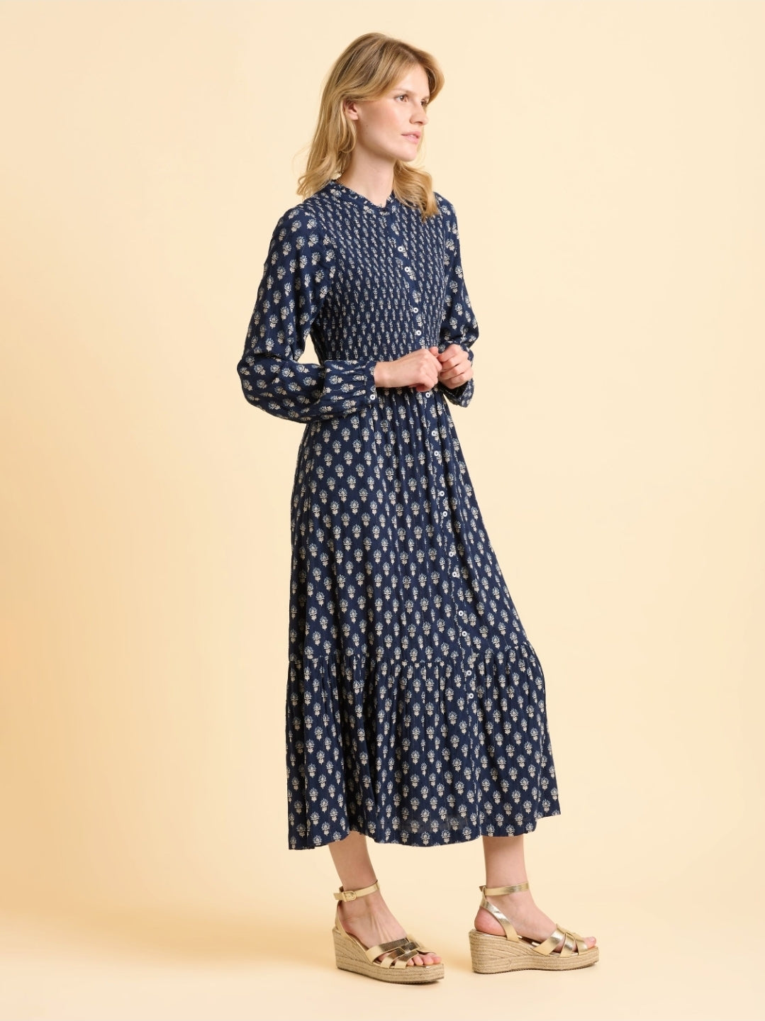 Brakeburn Lark Dress-Brakeburn-White finn