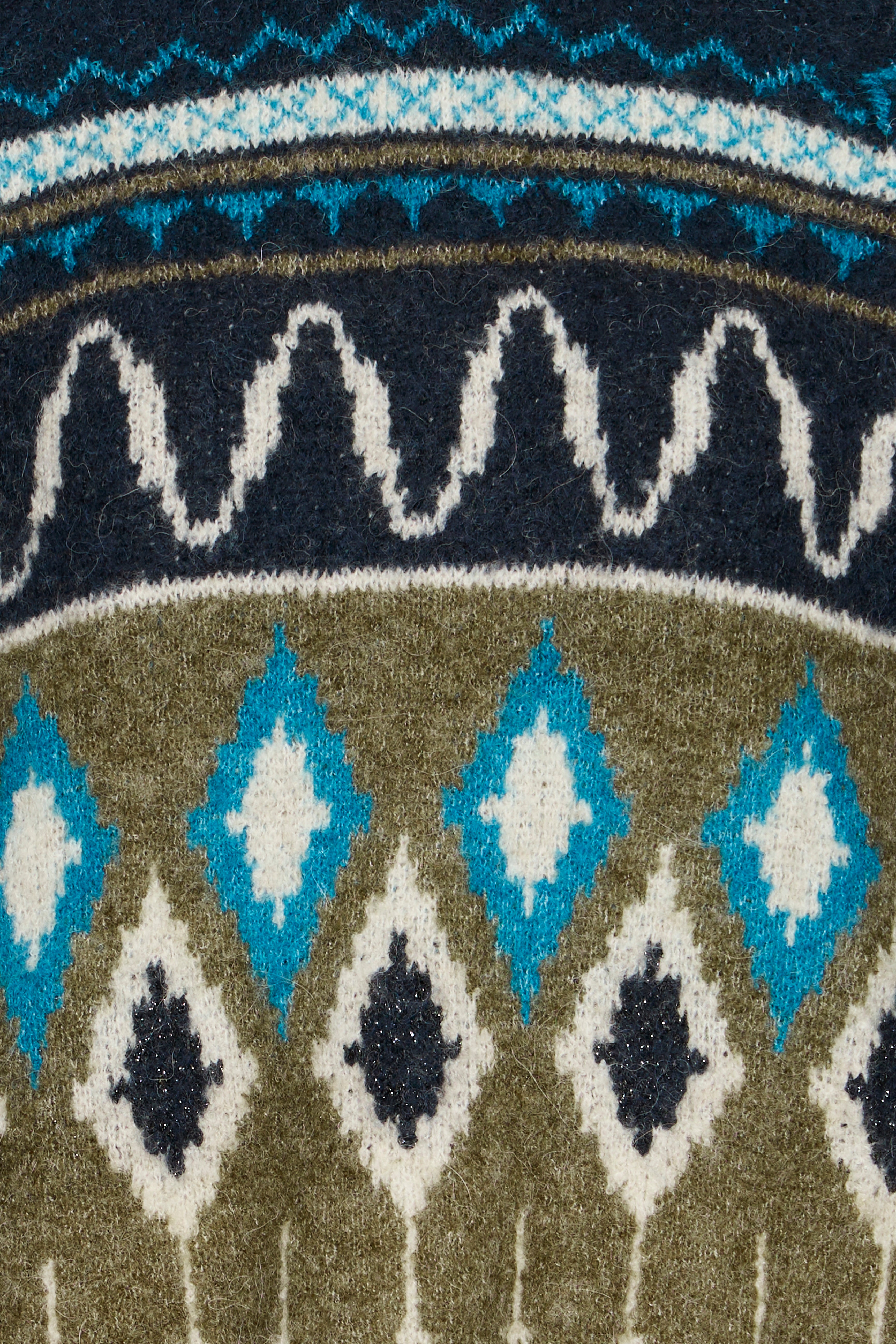 B young Bynafta Jacquard Jumper-Knitwear-White finn