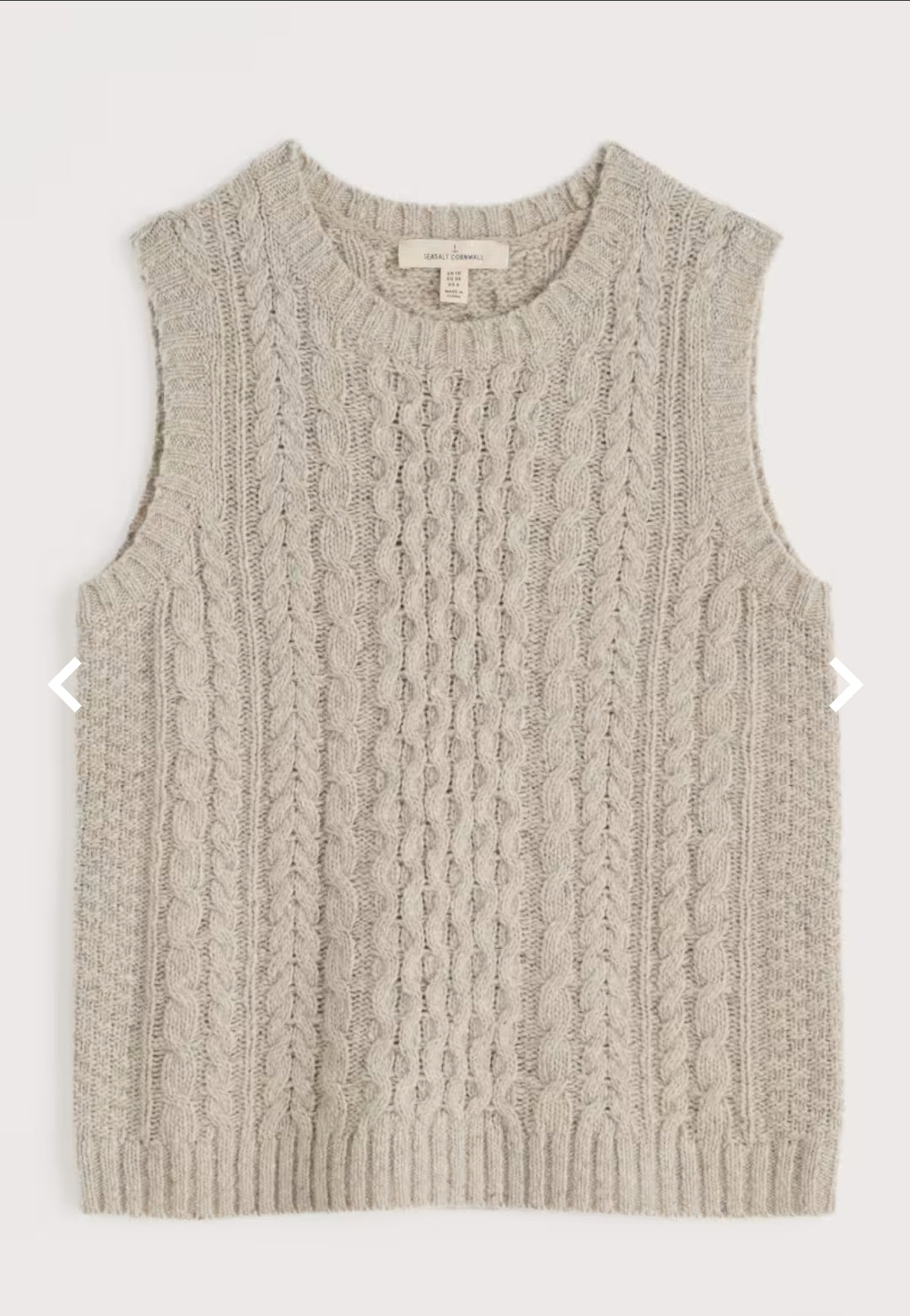Seasalt Newlyn Cable Stitch Vest