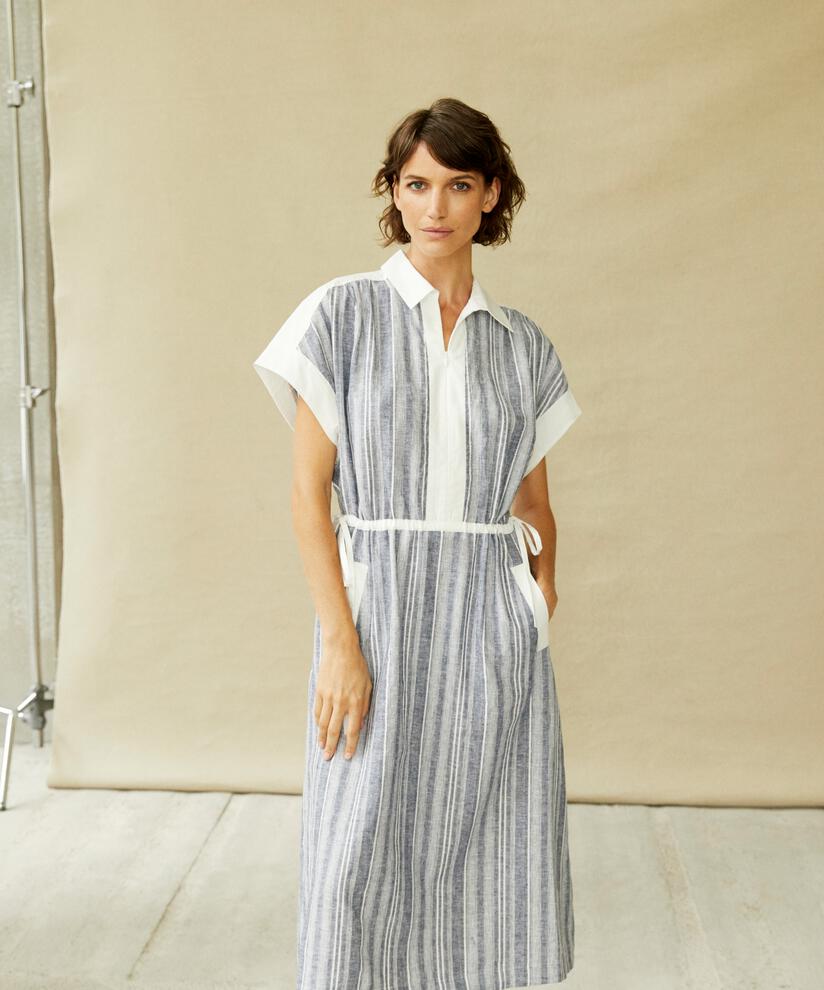 Masai Omarya Dress-Dress-XS-Blue Stripe-
