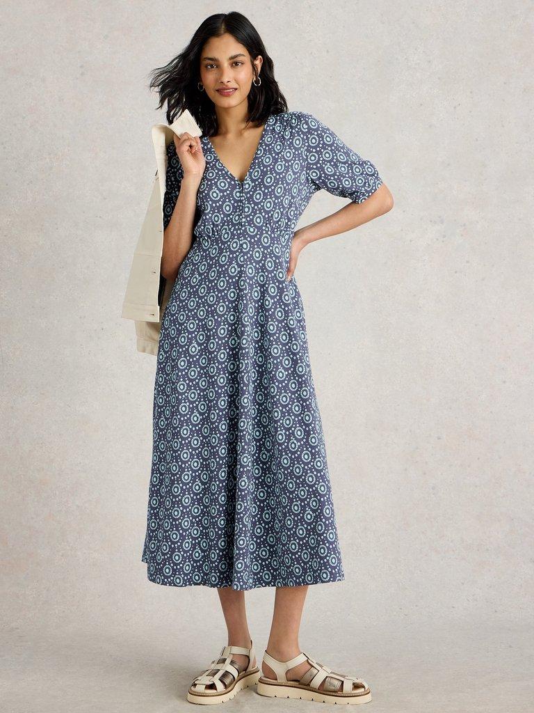 White Stuff Megan Midi Jersey Dress
