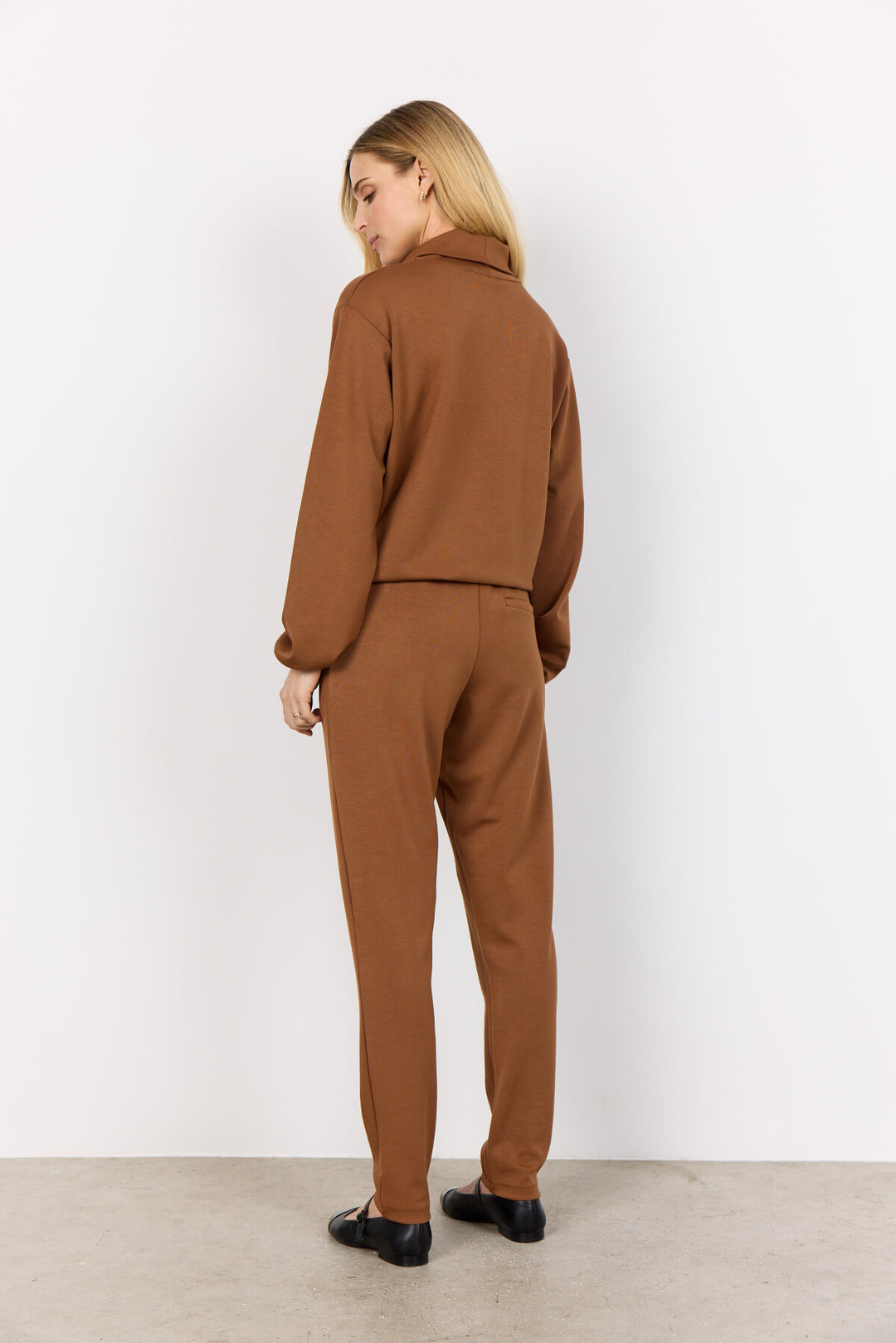Soya Concept Banu 203 Sweatshirt Brown-Shirts & Tops-White finn