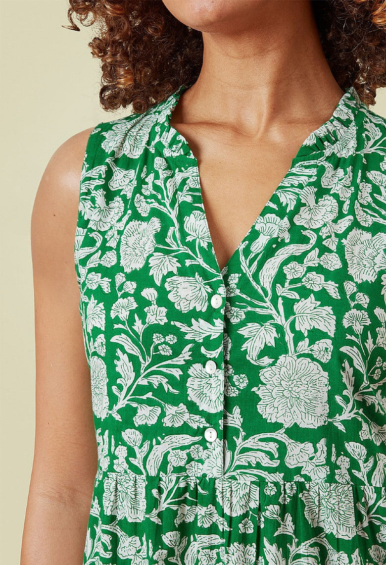 Adini Dalia Print Garden Dress - Simply Green-Dress-XS-