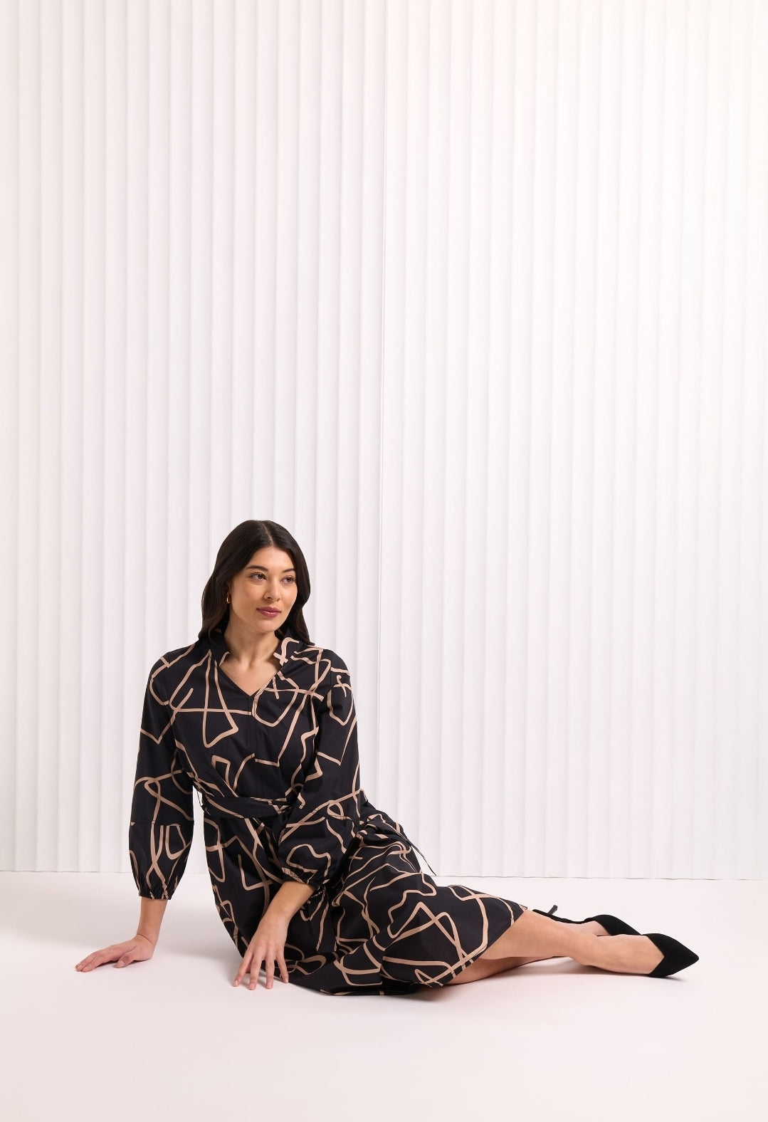 Foil Best Tactics Dress-Dress-White finn