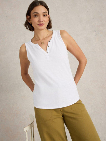 White Stuff Lola Vest-White finn
