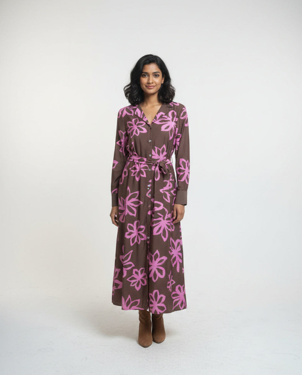 Alice Collins Mhari Long Sleeve Dress