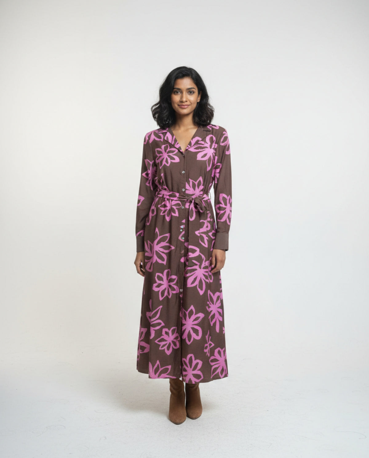 Alice Collins Mhari Long Sleeve Dress