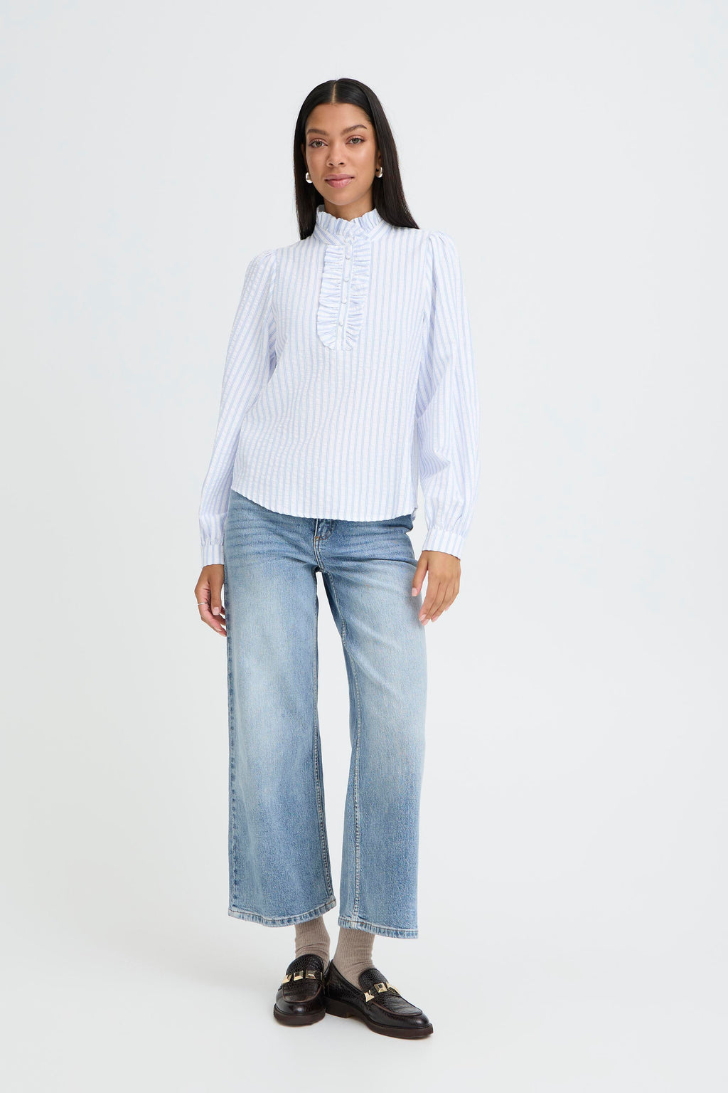 B young Byginette Frill Blouse-b.young-White finn