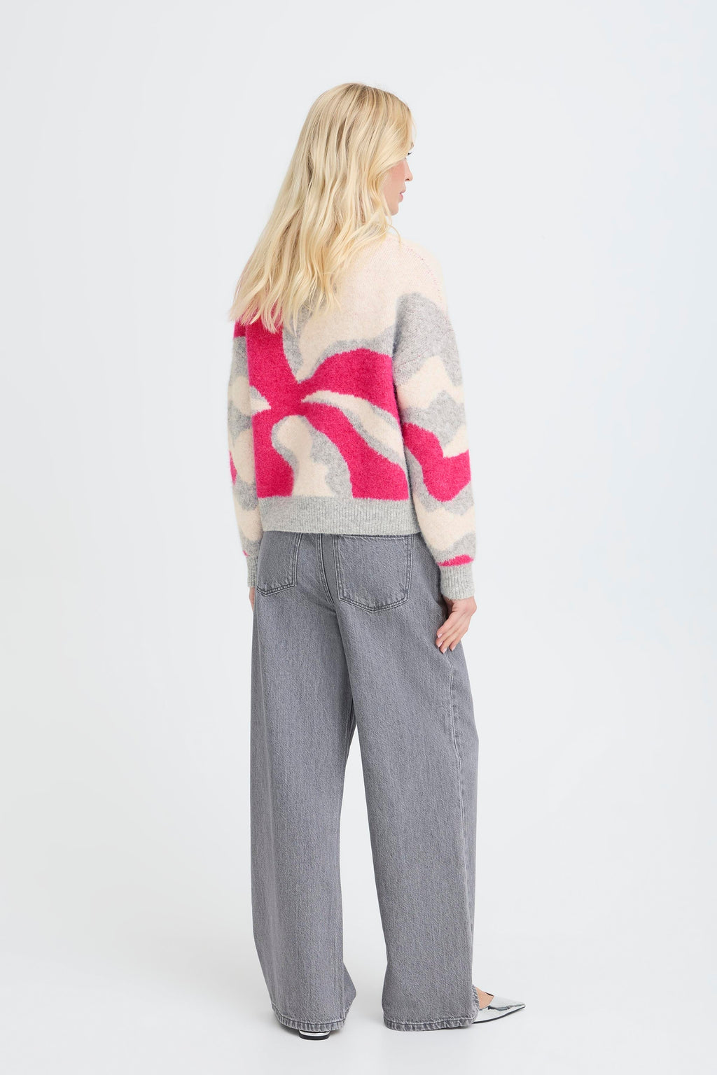 B young Byomea Abstract Jumper-b.young-White finn