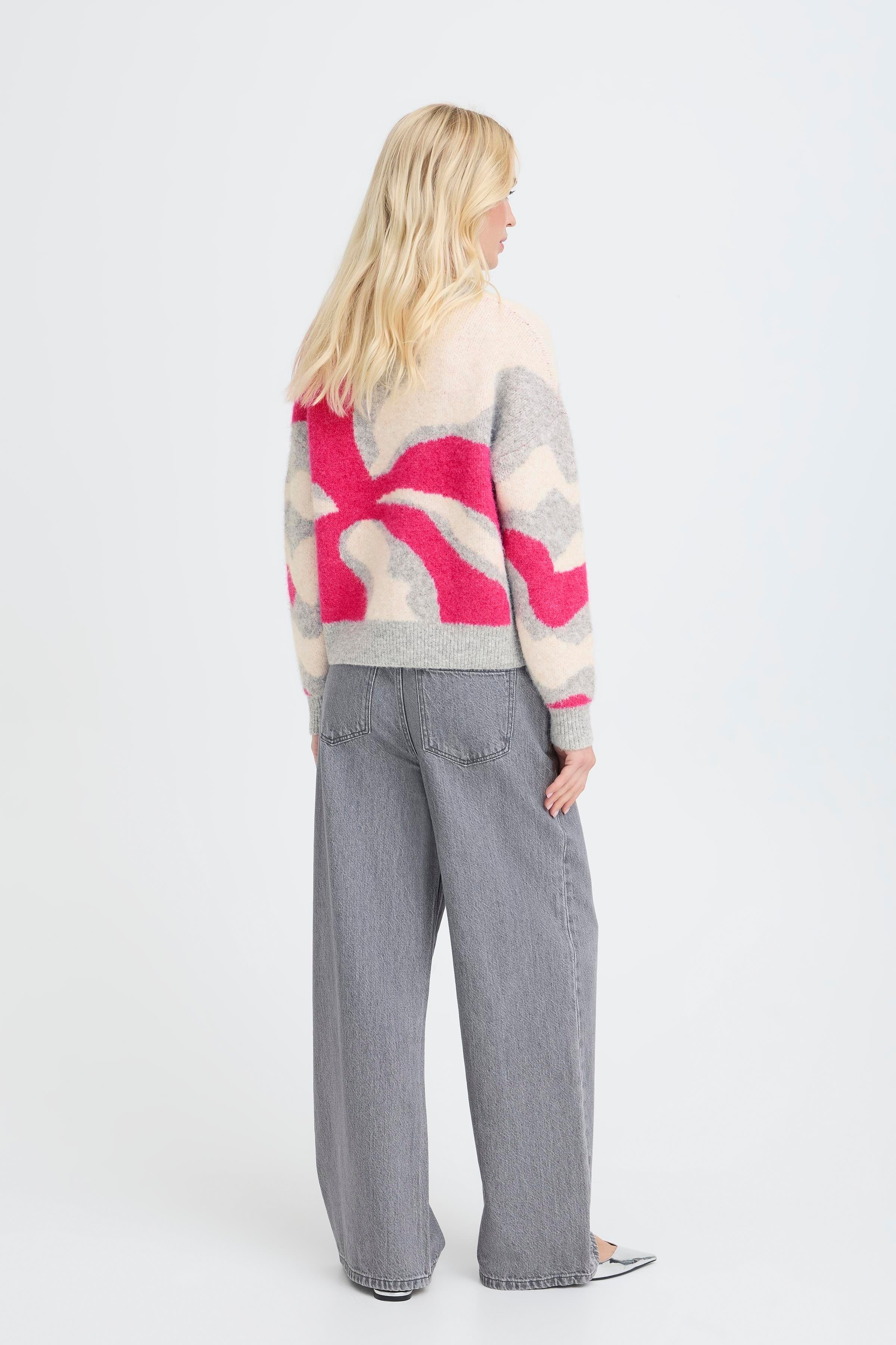 B young Byomea Abstract Jumper-b.young-White finn