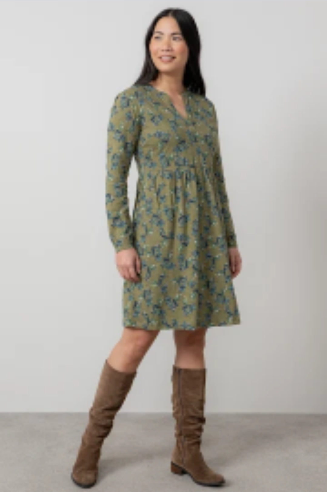 Lily and Me Fable Dress Foliage-Lily and Me-White finn