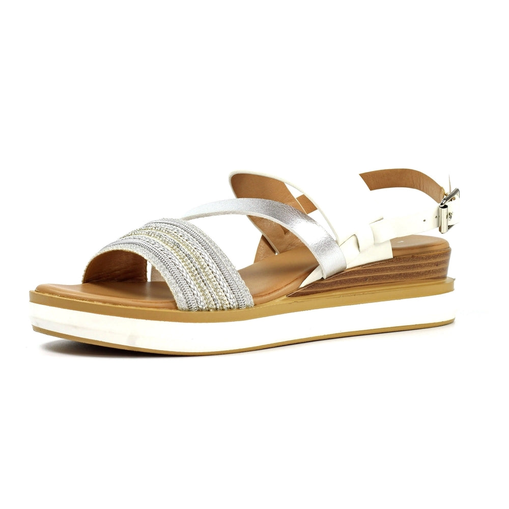 Lunar Kimberley White Sandal-White finn
