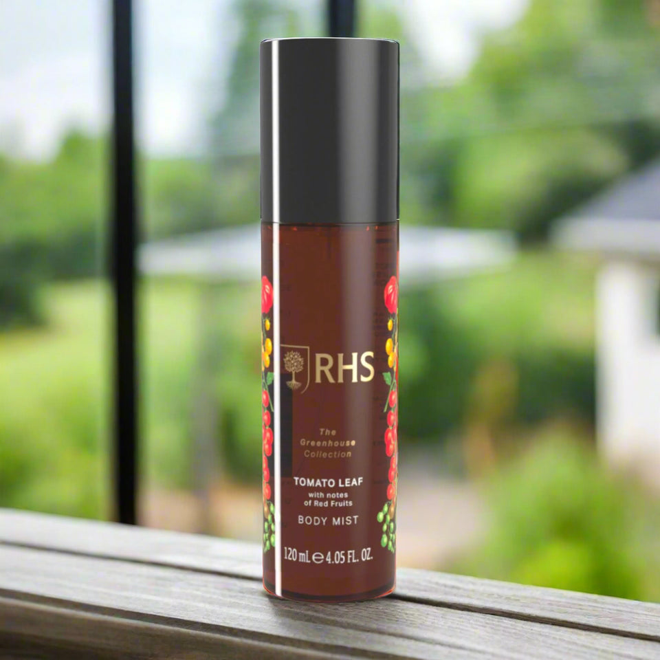 RHS Greenhouse Tomato Leaf Body Mist 120ml-Body Care-White finn