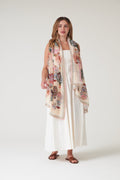 One Hundred Stars Perfume Bottles Blush Scarf-One Hundred Stars-White finn