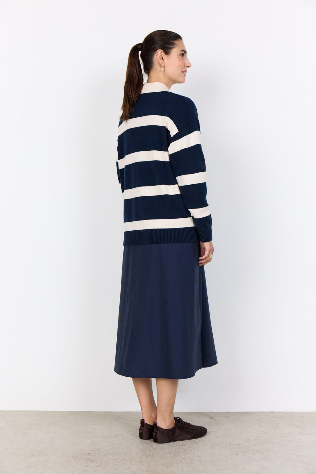 Soya Concept Kanita Stripe 32 Pullover-Soya Concept-White finn