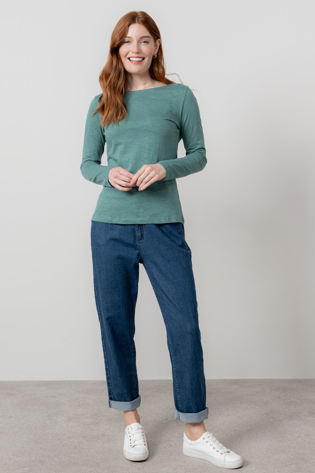 Lily and Me Monica Top Plain-White finn