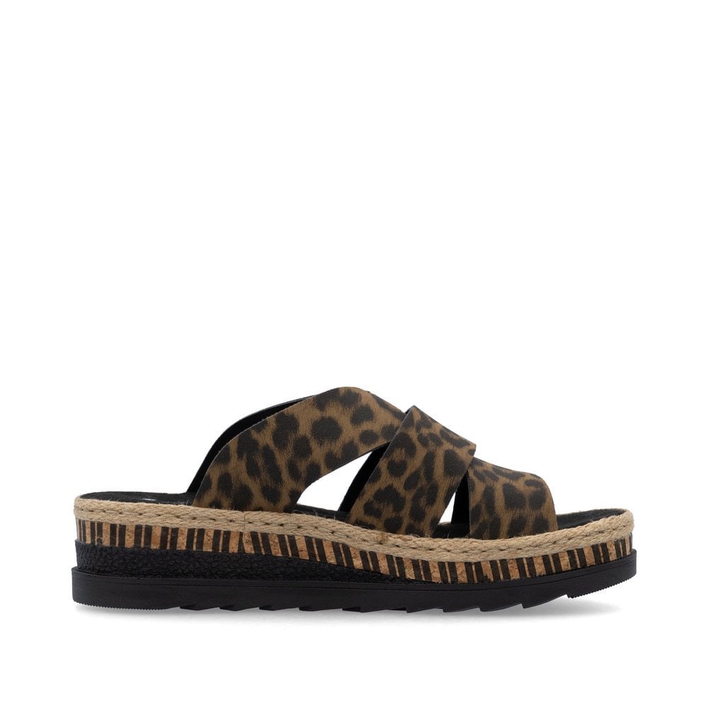 Rieker Animal Mule V7989-Footwear-White finn