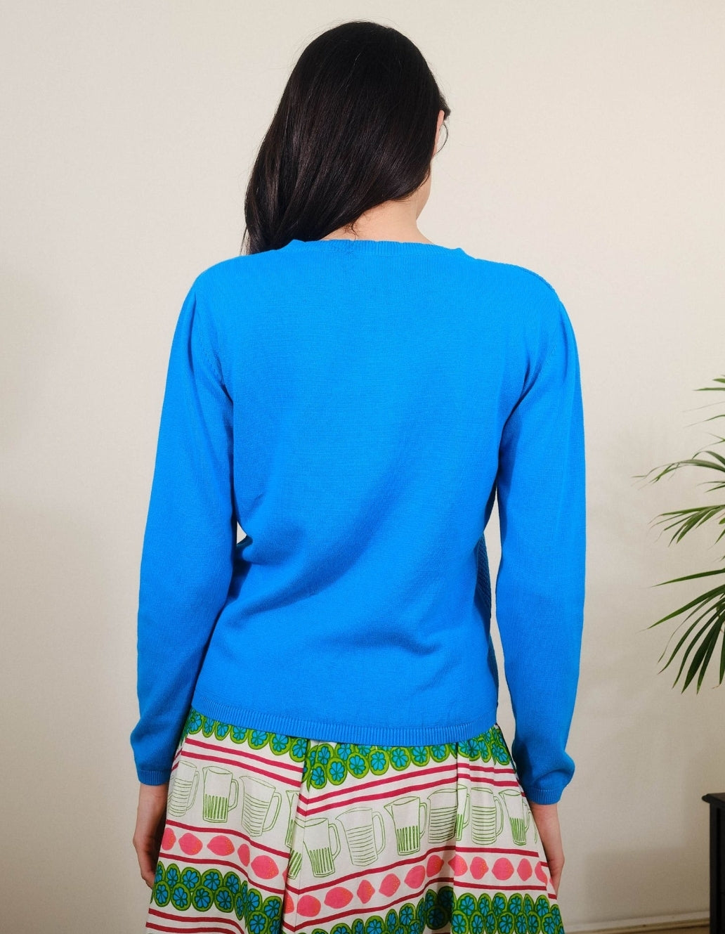 Pretty Vacant Vivien Cardigan Menthol Blue-White finn