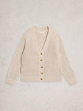 White Stuff Sally Slub Cardigan-White finn
