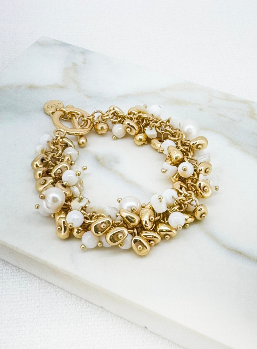 Envy Cluster Bead Bracelet 4888-Envy-White finn