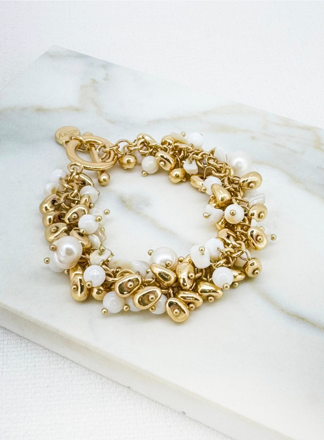 Envy Cluster Bead Bracelet 4888-Envy-White finn