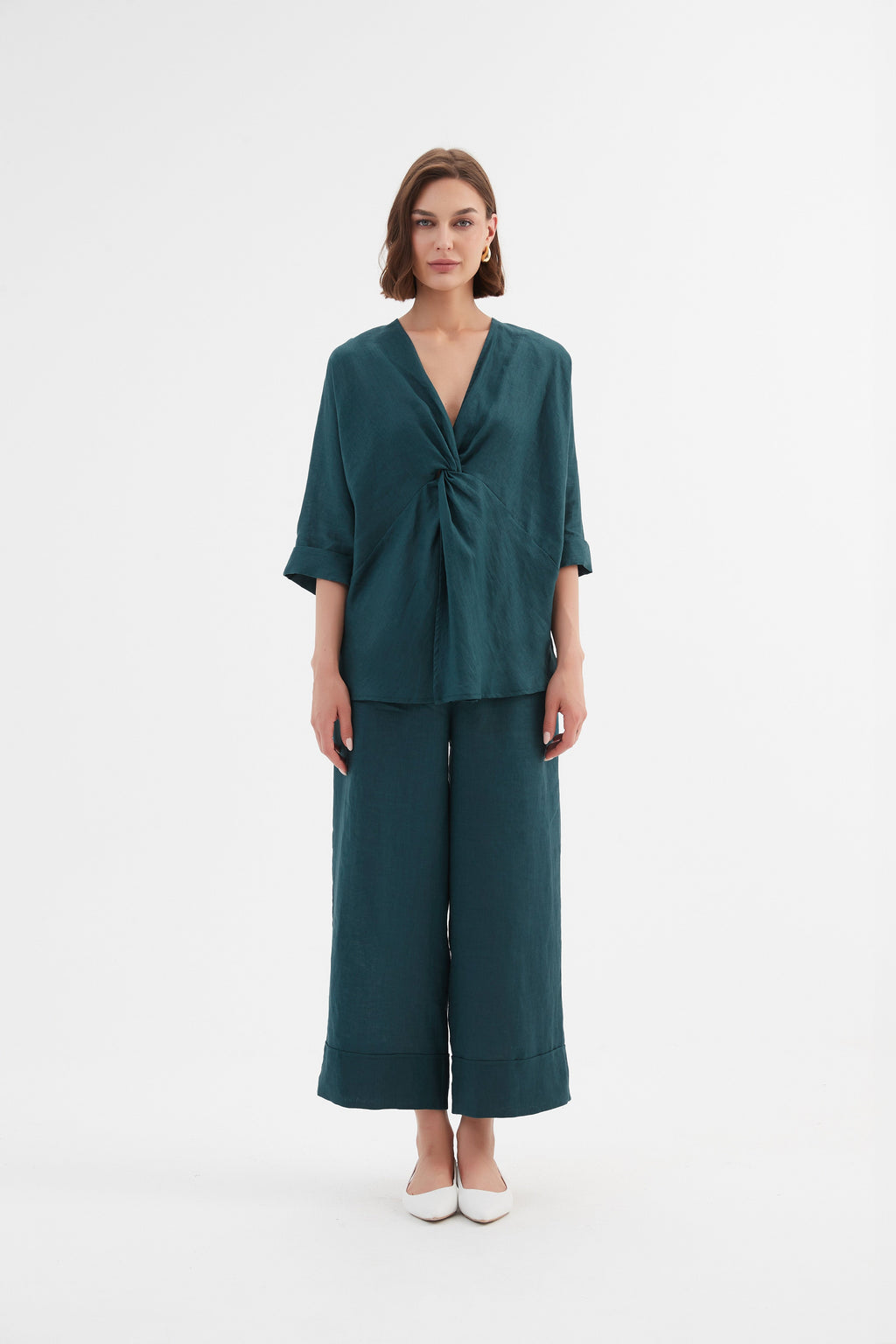 Tirelli Twist Front Top-White finn