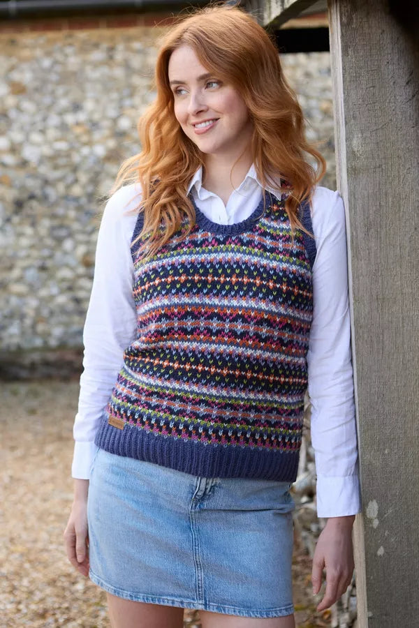 Pachamama Iona Tank Top-Knitwear-White finn