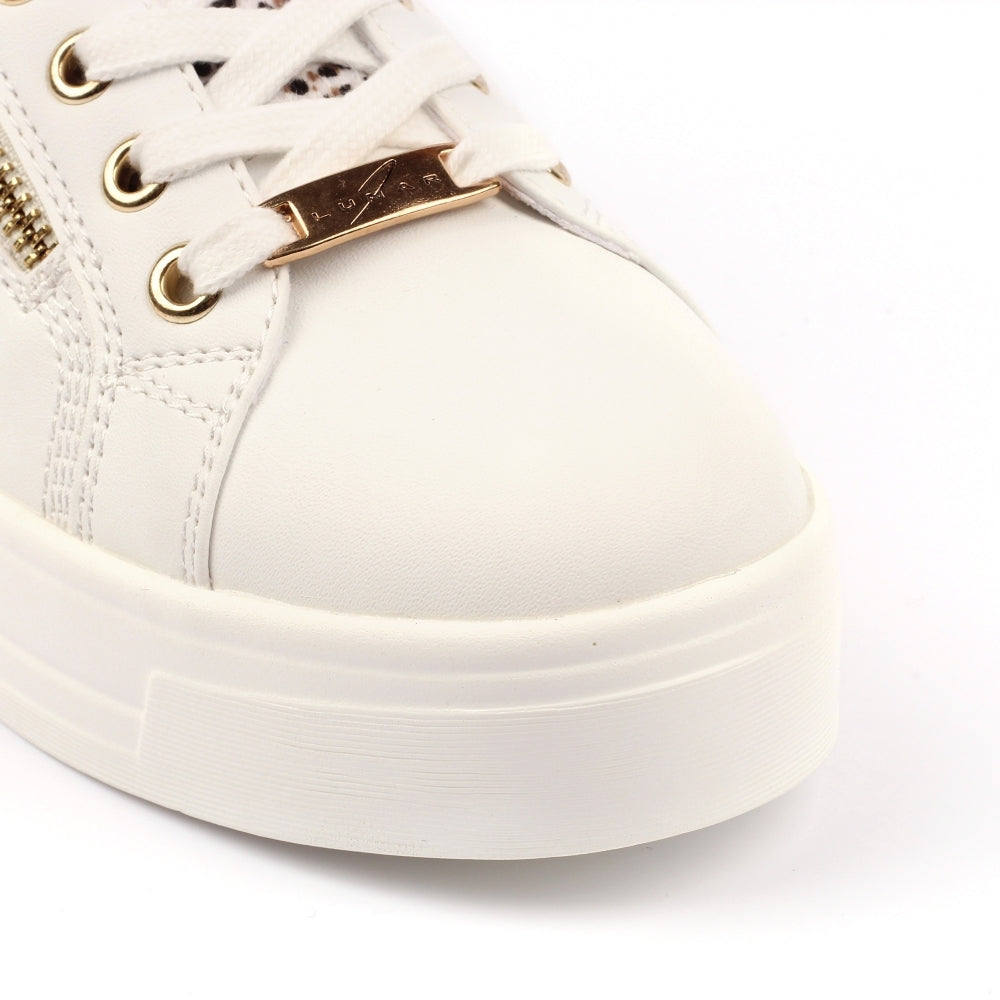 Lunar Presley White Trainer-Footwear-37-