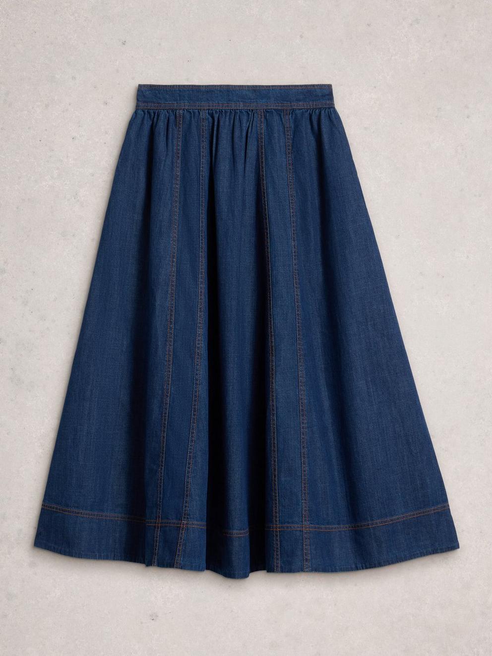 White Stuff Leo Denim Midi Skirt