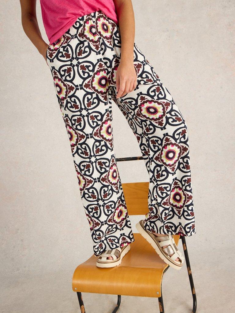 White Stuff Lucy Linen Blend Trousers-Trouser-White finn