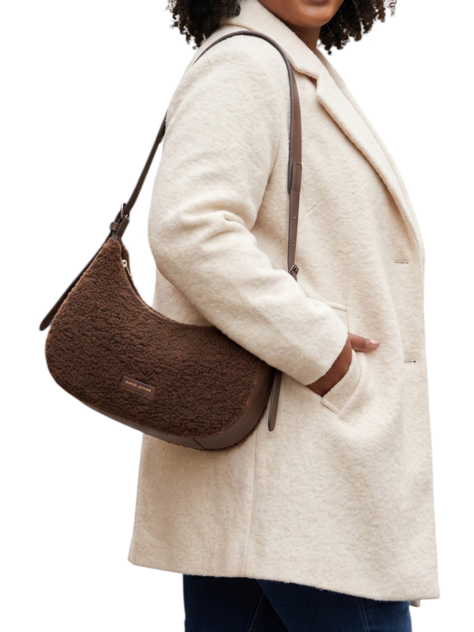 David Jones woven effect shoulder bag CM8608