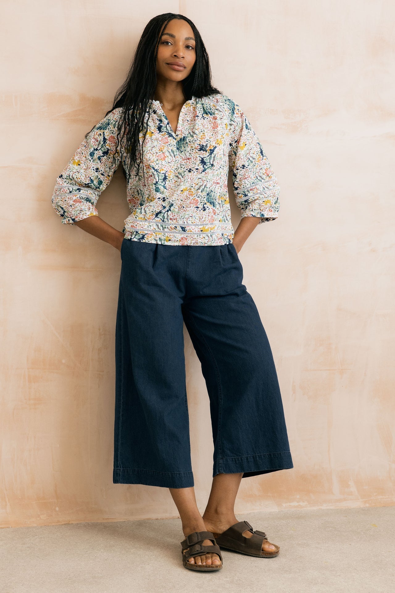 Lily and Me Zoe Organic Cotton Ditsy Print Blouse