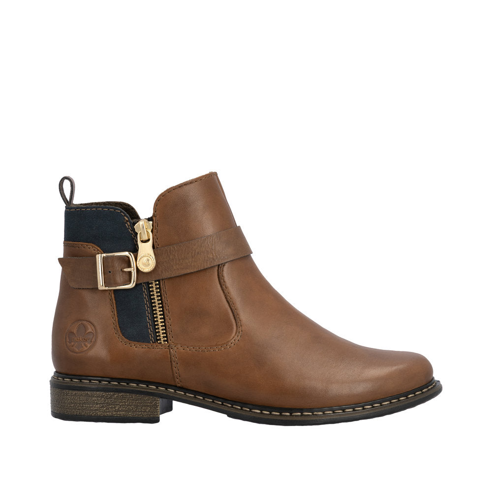 Rieker Tan Chelsea Boot Z4959-22-Footwear-White finn