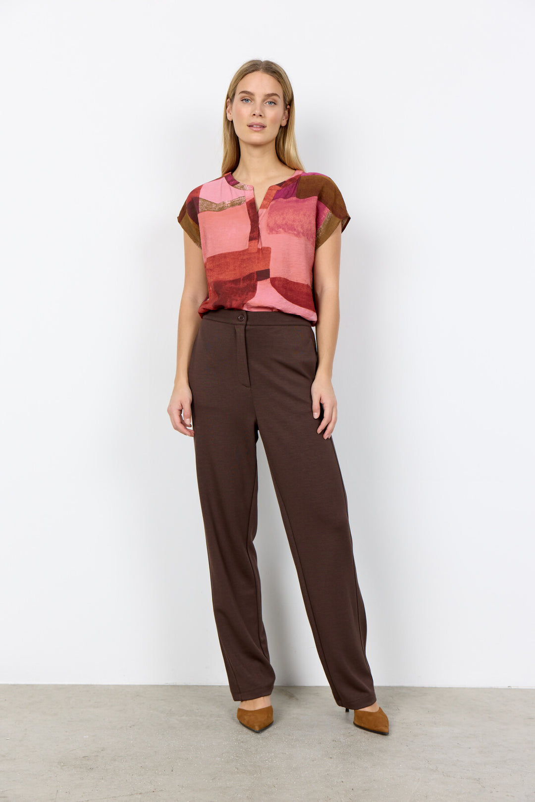 Soya Concept Catania 1 T Shirt  Pink