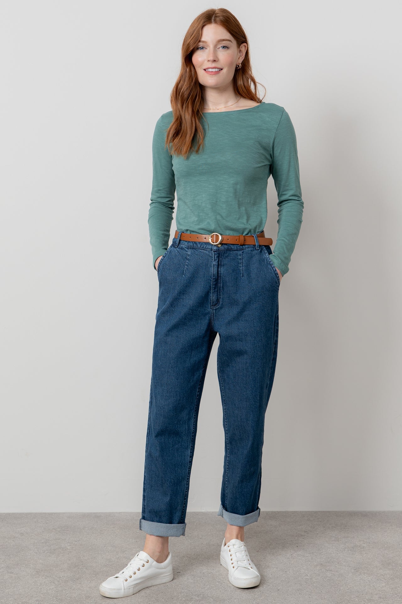 Lily and Me Monica Top Plain-White finn