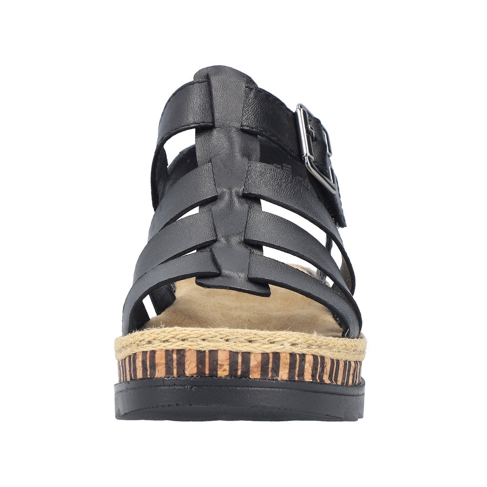 Rieker Black Sandal V7904