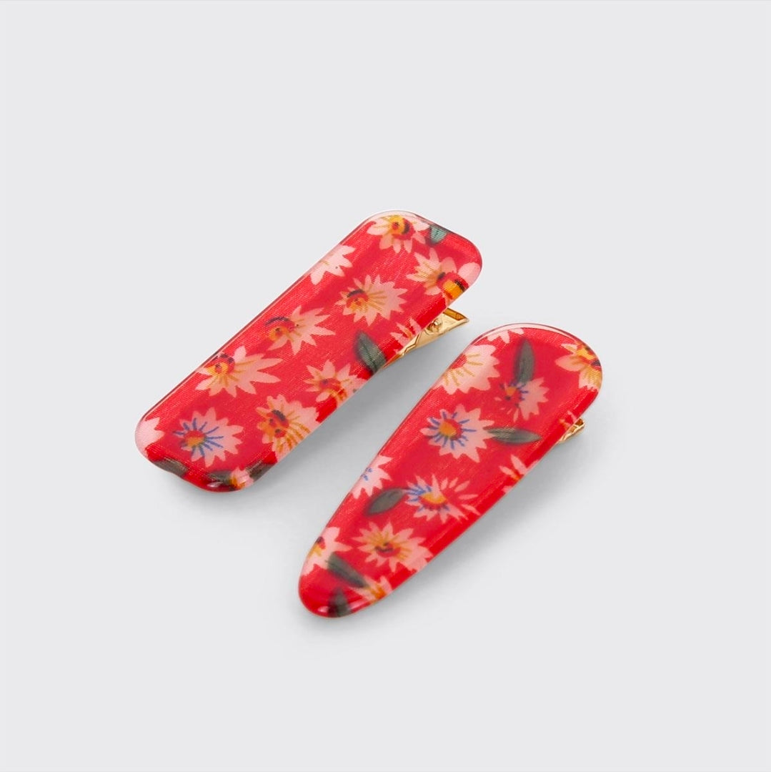 Millie Mae Daisy Floral Set of 2 Hair Clips