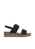 Rieker Black Sandal 62950-Rieker-White finn