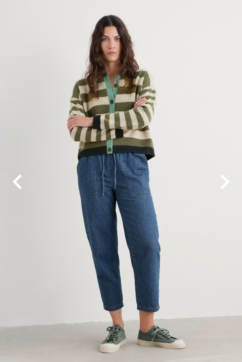 Seasalt Pinwell Striped Cardigan Made With Lambswool