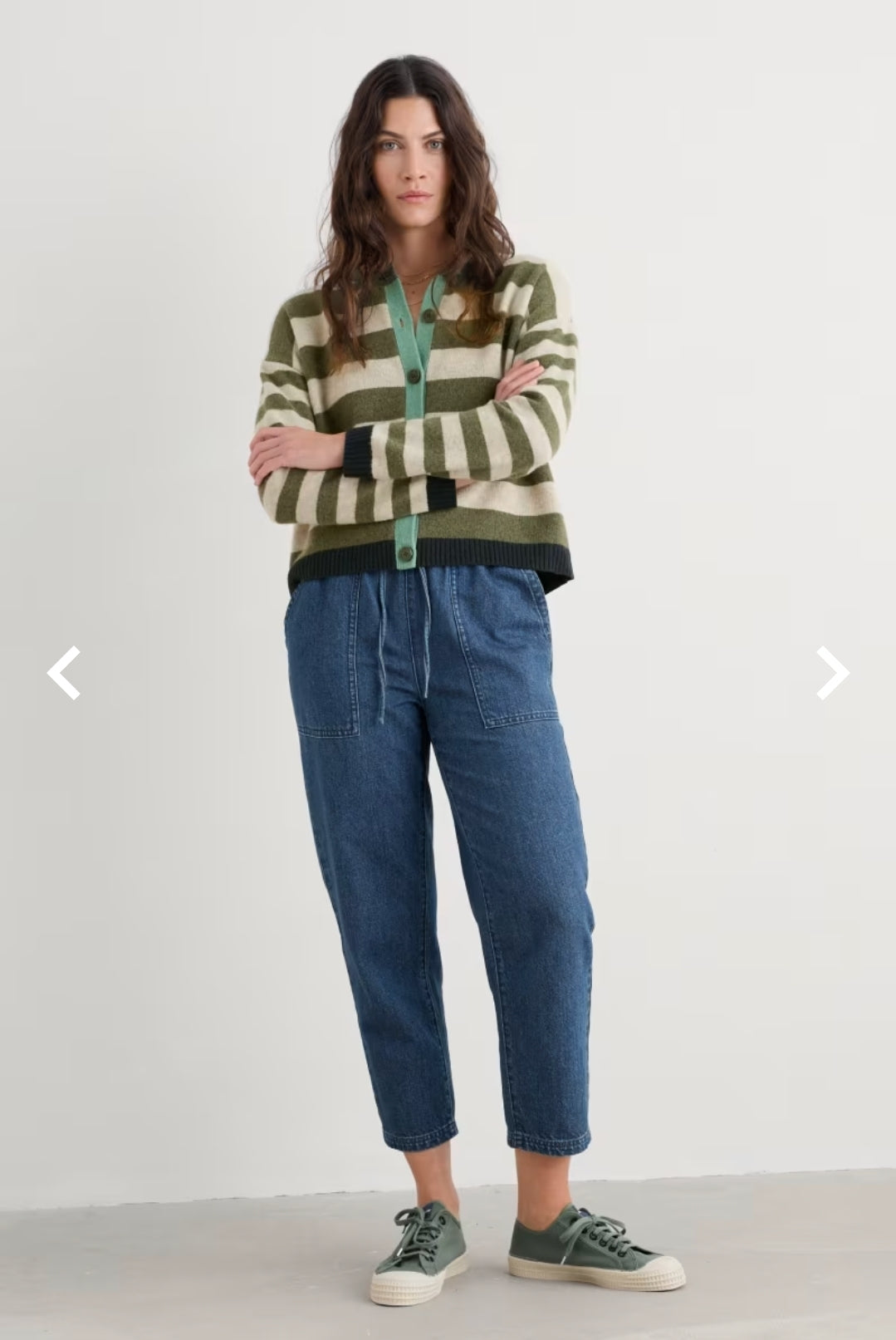 Seasalt Pinwell Striped Cardigan Made With Lambswool