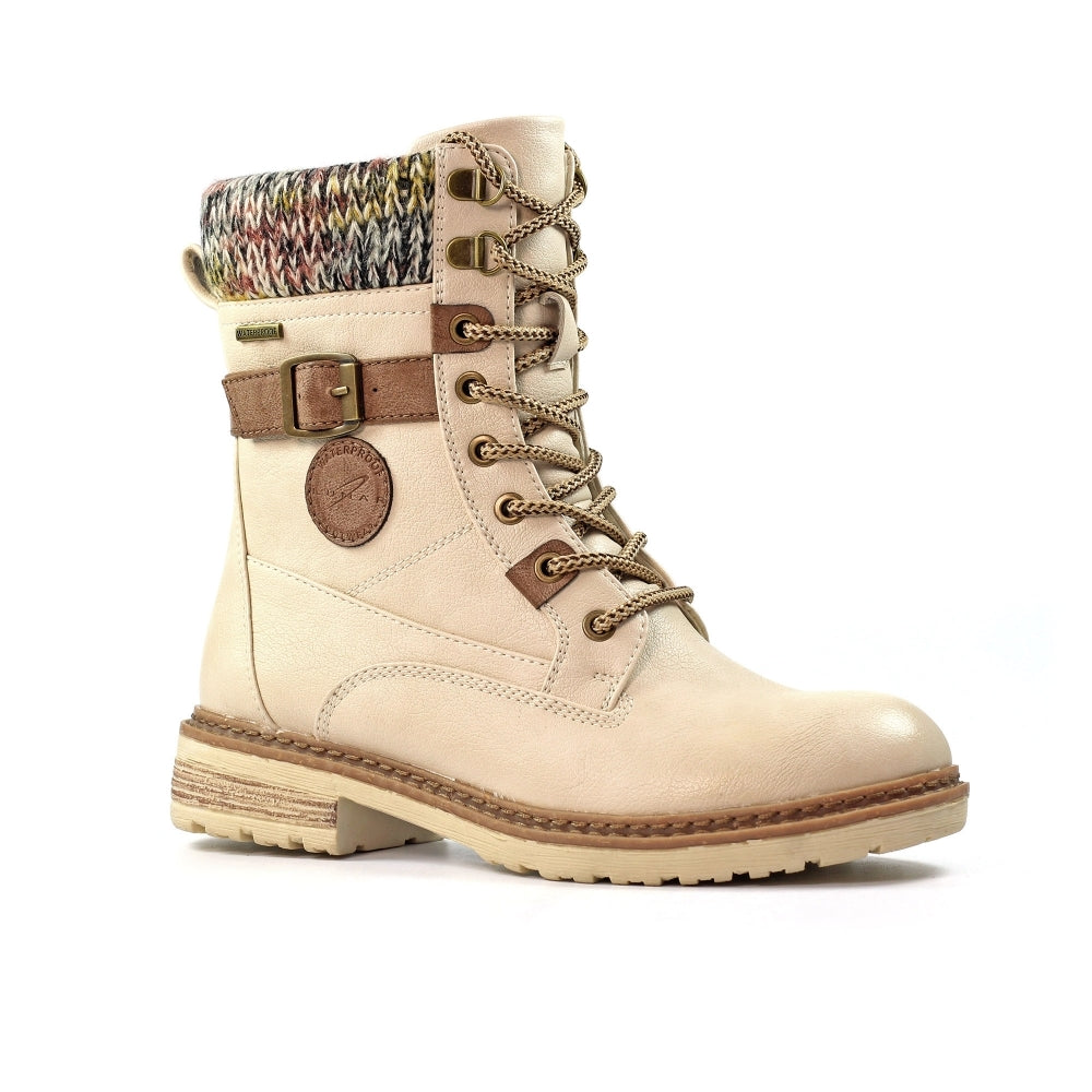 Annabelle Cream Ankle Boot