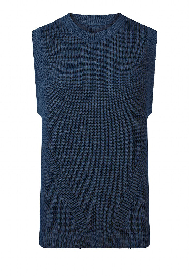 CASSIE KNITTED TANK Biscuit-Knitwear-White finn