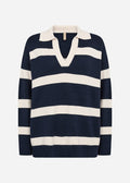 Soya Concept Kanita Stripe 32 Pullover-Soya Concept-White finn