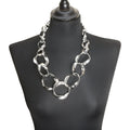 Jess and lou Statement Rings Necklace NK363-Jess and Lou-White finn