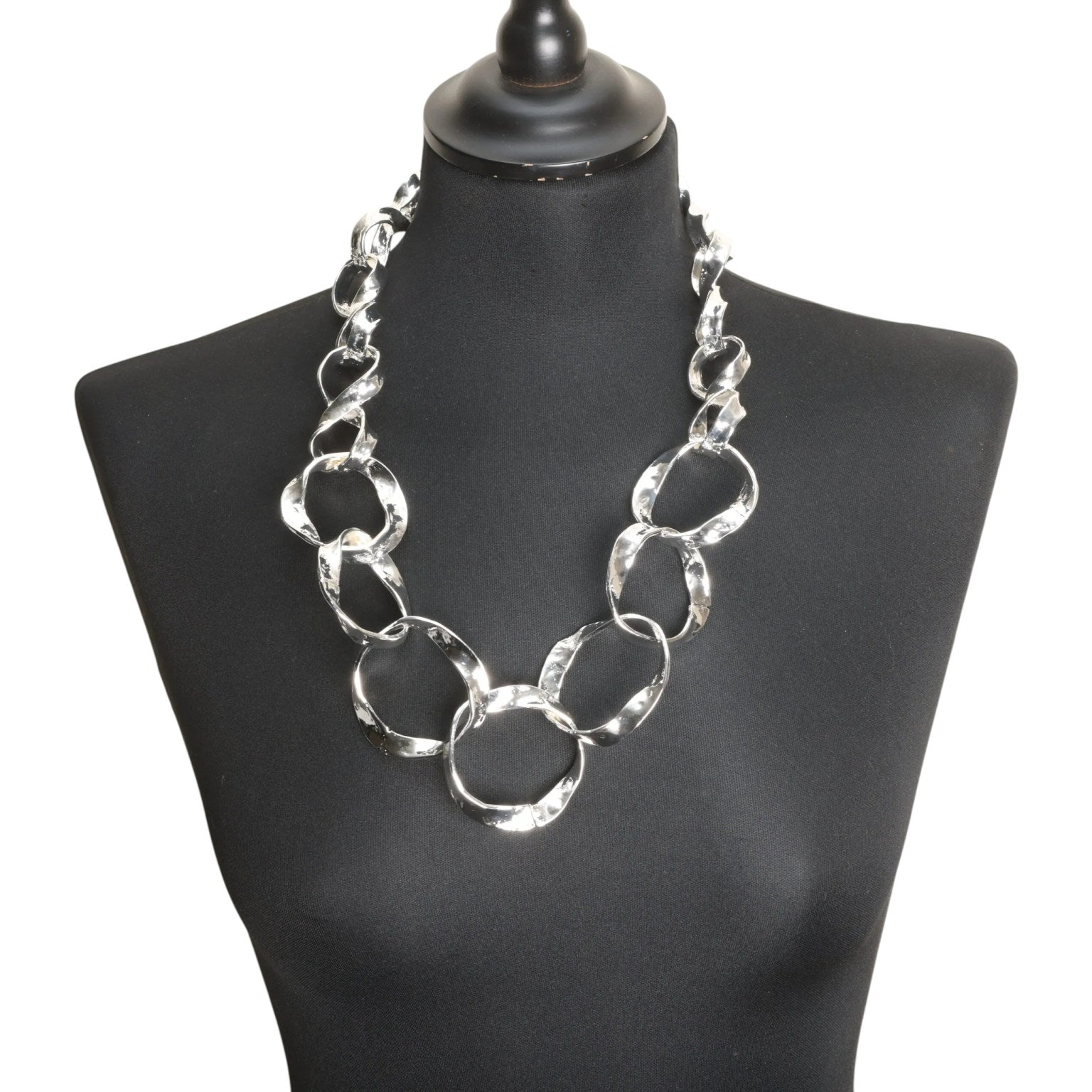Jess and lou Statement Rings Necklace NK363-Jess and Lou-White finn