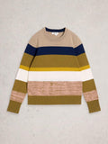 White Stuff Katie Stripe Jumper-Jumper-White finn