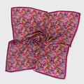 Ellen Floral Square Scarf - Mulberry