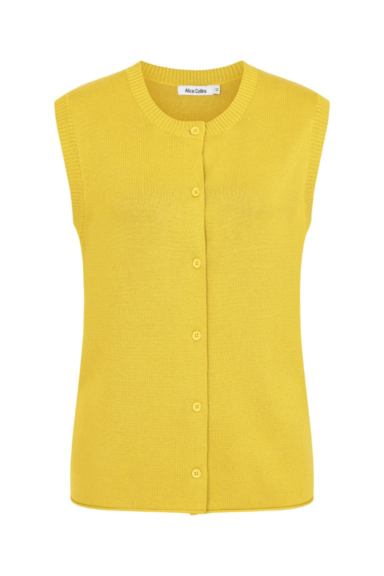 Alice Collins Karlie Waistcoat-Waistcoat-White finn